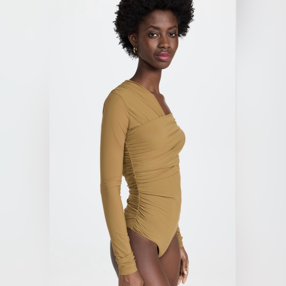 GOLDSIGN Fonteyn Olive Green Bodysuit - Size M - Picture 4 of 5